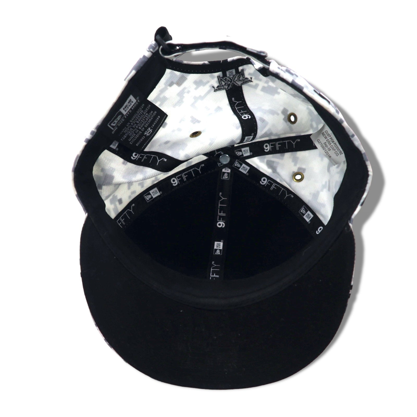 NEW ERA × PXG Baseball Cap ONE Snapback Gray Digital Camo Polyester Logo Plate FAIRWAY CAMO 9TWENTY CAP