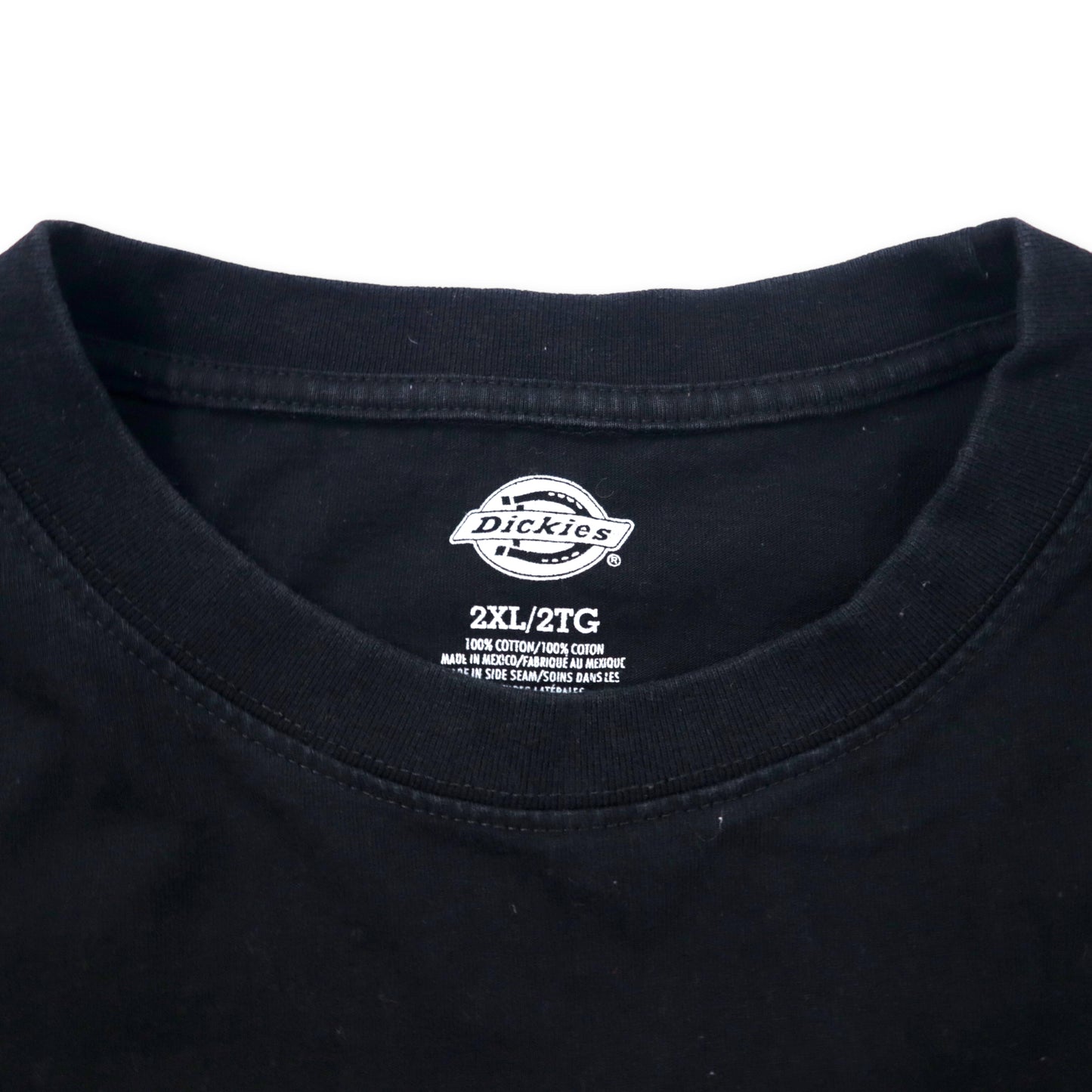 Dickies ロングスリーブ ポケットTシャツ ロンT 2XL ブラック コットン ビッグサイズ メキシコ製