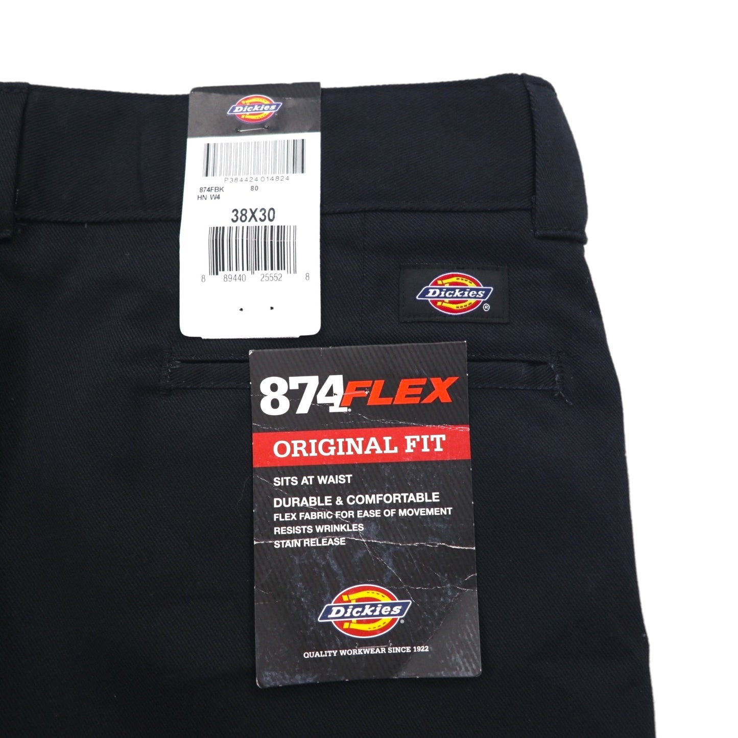Dickies 874 フレックス チノ ワークパンツ Flex Work PANTS XL ブラック 874FBK 未使用品