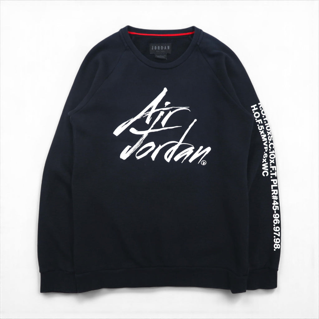 JORDAN BRAND (NIKE) Greatest Fleece Sweatshirt, Size L, Black, JSW GREATEST FLC CREW Embroidery, AV6002-010
