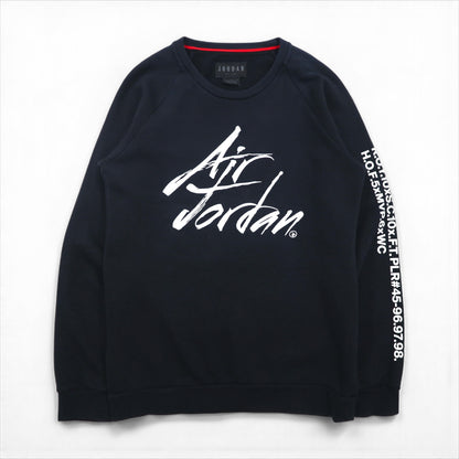 JORDAN BRAND ( NIKE )  グレイテスト フリース スウェット トレーナー L ブラック JSW GREATEST FLC CREW 刺繍 AV6002-010