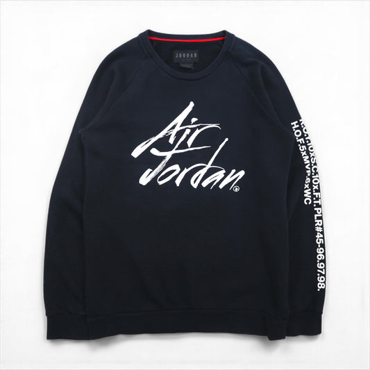 JORDAN BRAND ( NIKE )  グレイテスト フリース スウェット トレーナー L ブラック JSW GREATEST FLC CREW 刺繍 AV6002-010