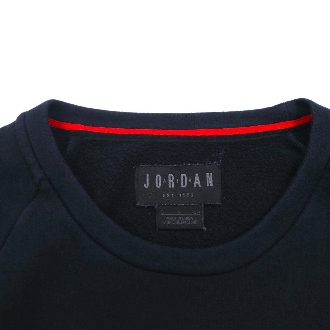 JORDAN BRAND (NIKE) Greatest Fleece Sweatshirt, Size L, Black, JSW GREATEST FLC CREW Embroidery, AV6002-010