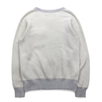 FAT クルーネック スウェット M オフホワイト グレー U.S.ARMY フラップポケット