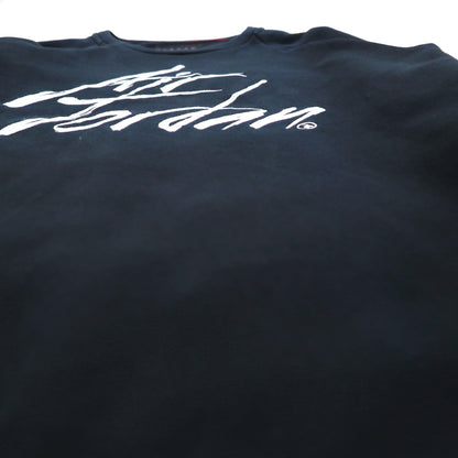 JORDAN BRAND ( NIKE )  グレイテスト フリース スウェット トレーナー L ブラック JSW GREATEST FLC CREW 刺繍 AV6002-010