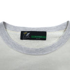 FAT クルーネック スウェット M オフホワイト グレー U.S.ARMY フラップポケット