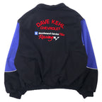 Ashley USA made racing jacket XXL black cotton snap button DAVE KEHL CHEVROLET back embroidery big size