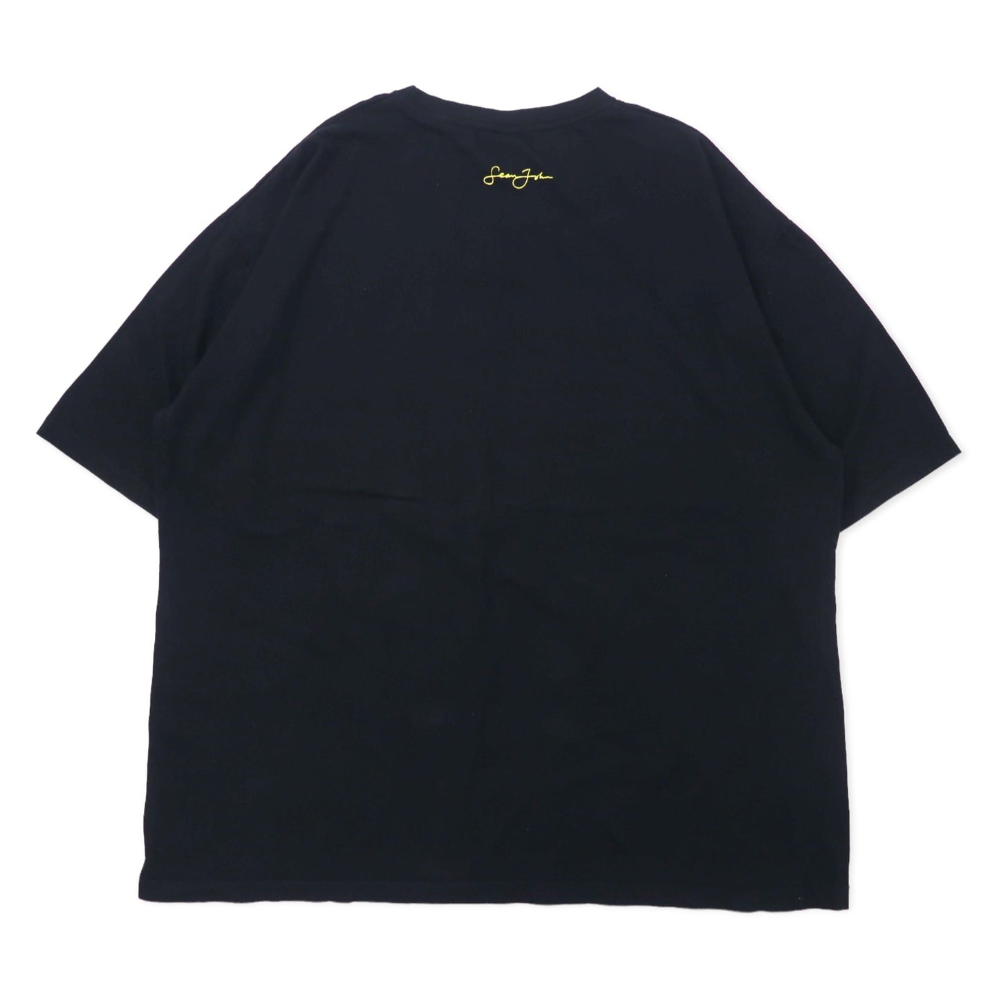 SEAN JOHN 00年代 ビッグシルエット プリント Tシャツ XXL ブラック コットン レコード LIMITED COLLECTION ビッグサイズ