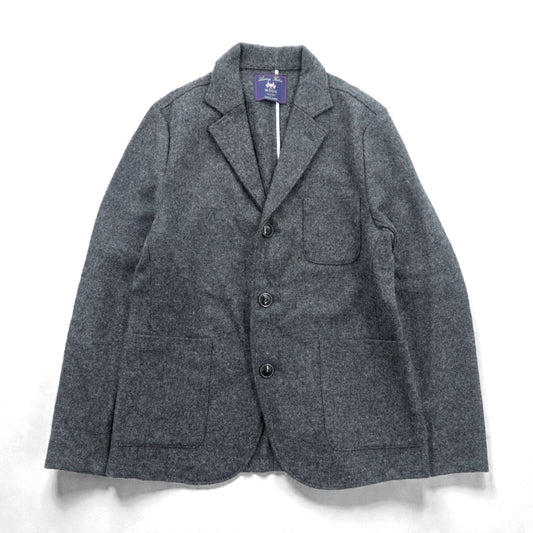 Cricket 1960 × BRONTE By MOON 日本製 ツイード ブレザー 3B ウール テーラードジャケット M グレー