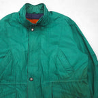 LONDON FOG 90s Field Coat Mountain Parka, XL, Green, Drawcord, Removable Padded Liner
