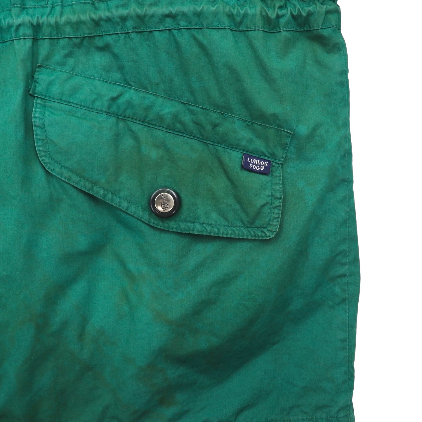 LONDON FOG 90年代 フィールドコート マウンテンパーカー XL グリーン ドローコード 中綿 ライナー着脱