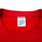 USA made 90s JERZEES print sweatshirt XXL red cotton BELKNAP SAFETY RECORD