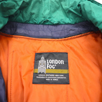 LONDON FOG 90年代 フィールドコート マウンテンパーカー XL グリーン ドローコード 中綿 ライナー着脱