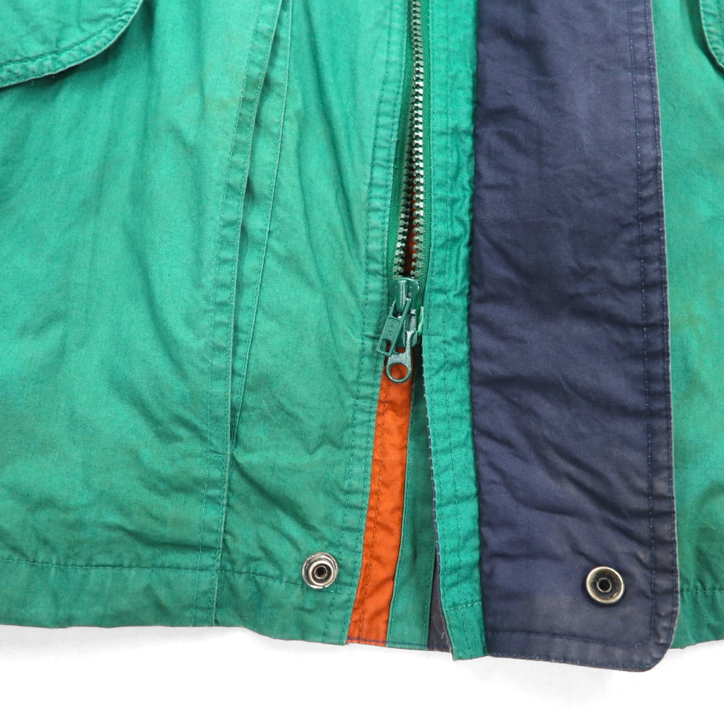 LONDON FOG 90s Field Coat Mountain Parka, XL, Green, Drawcord, Removable Padded Liner