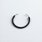 Hender Scheme レザー バングル ブラック シルバー 真鍮 ヌメ革 not lying jewelry bangle silver S