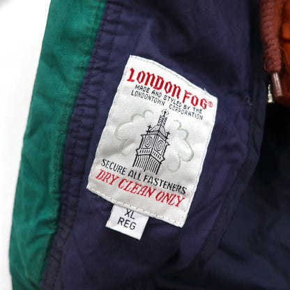 LONDON FOG 90年代 フィールドコート マウンテンパーカー XL グリーン ドローコード 中綿 ライナー着脱