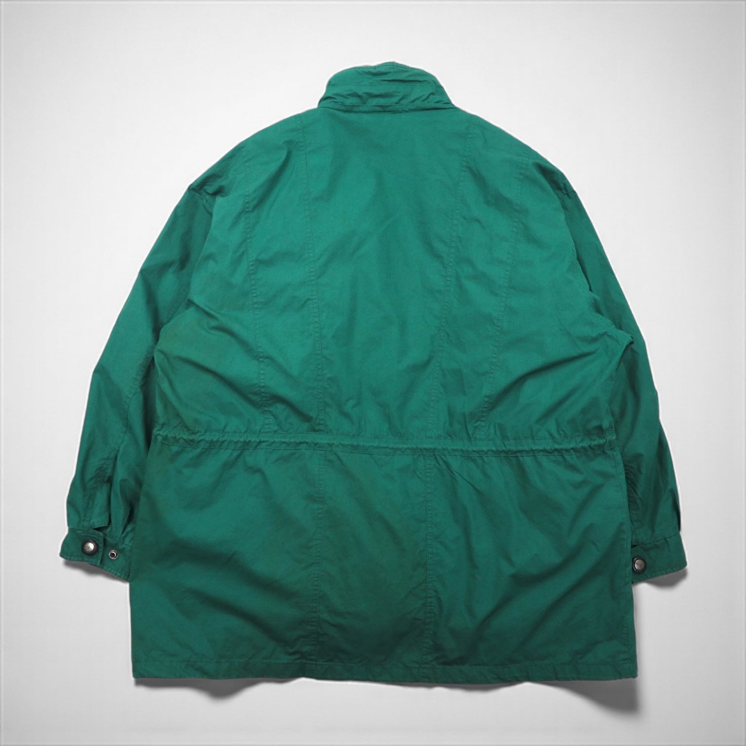 LONDON FOG 90s Field Coat Mountain Parka, XL, Green, Drawcord, Removable Padded Liner