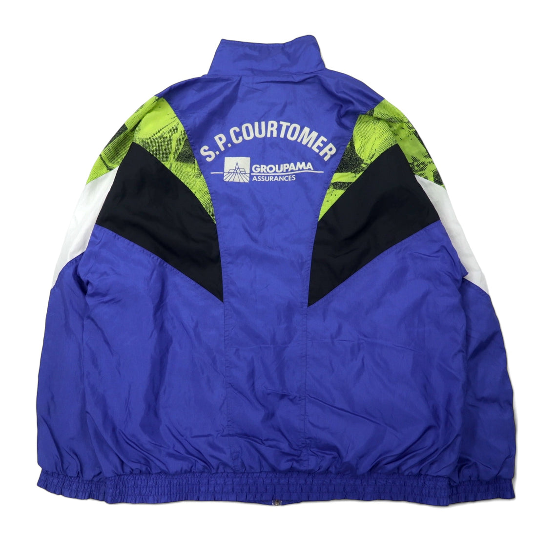 Adidas 90s Nylon Jacket Jersey XL Blue Trefoil Logo
