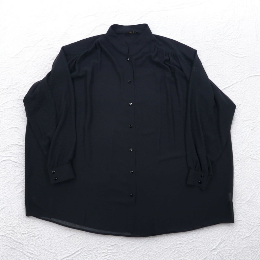 Italiya Overshirt L Black Big Size La Moda GOJI Made in Japan