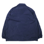 NIKE 90s Nylon Jacket Sports Jacket L Navy Side Line Swoosh Logo Black Tag Big Size