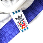 Adidas 90s Nylon Jacket Jersey XL Blue Trefoil Logo