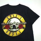 GUNS N' ROSES ガンズアンドローゼズ ヨーロッパ製 ロック バンド Tシャツ M ブラック コットン 両面プリント Cool Tee