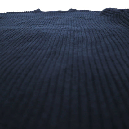 A|X ARMANI EXCHANGE ワッフル セーター コットン ニット M ネイビー 畦編み