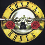 GUNS N' ROSES ガンズアンドローゼズ ヨーロッパ製 ロック バンド Tシャツ M ブラック コットン 両面プリント Cool Tee