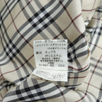 BURBERRY BLACK LABEL ホワイトグース ダウンジャケット M ファー フード着脱 BMP60-320-44 コヨーテファー ホワイトグースダウン 内側ノバチェック