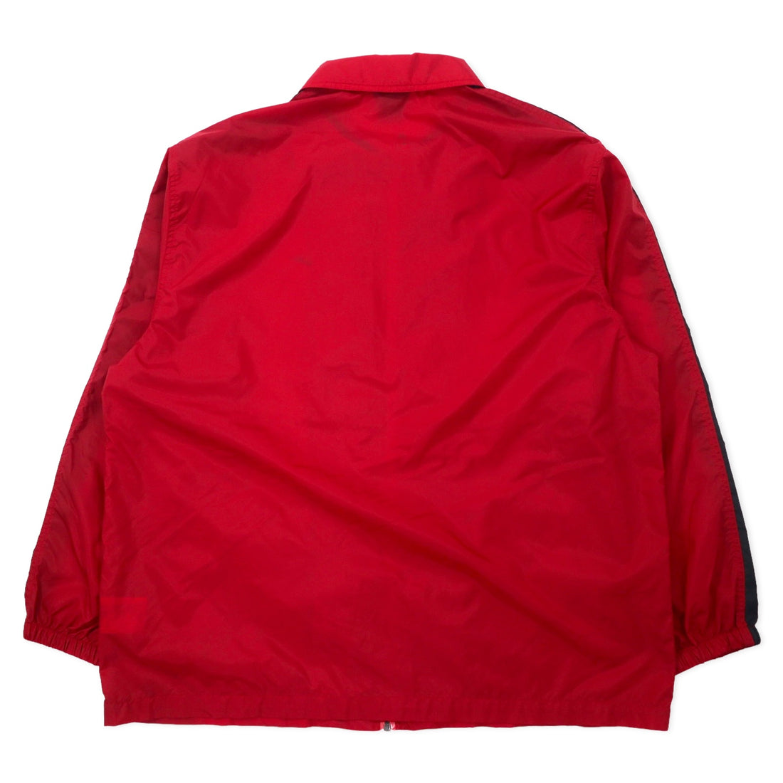 NIKE 90s Nylon Jacket Sports Jacket L Red Black Side Line Swoosh Logo Black Tag Big Size