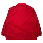 NIKE 90s Nylon Jacket Sports Jacket L Red Black Side Line Swoosh Logo Black Tag Big Size