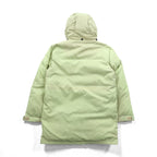 BURBERRY BLACK LABEL ホワイトグース ダウンジャケット M ファー フード着脱 BMP60-320-44 コヨーテファー ホワイトグースダウン 内側ノバチェック