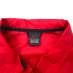 NIKE 90s Nylon Jacket Sports Jacket L Red Black Side Line Swoosh Logo Black Tag Big Size