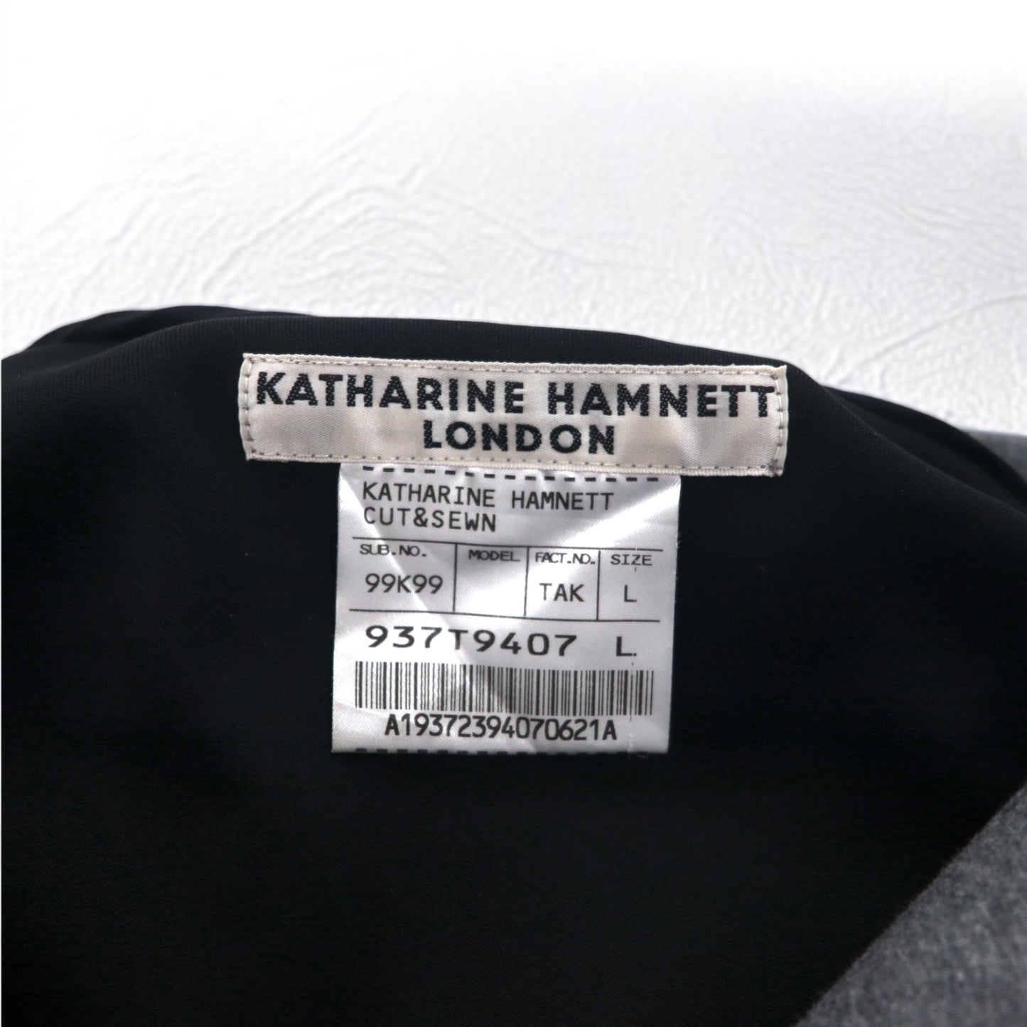 KATHARINE HAMNETT LONDON Double Zip Riders Parka L Grey