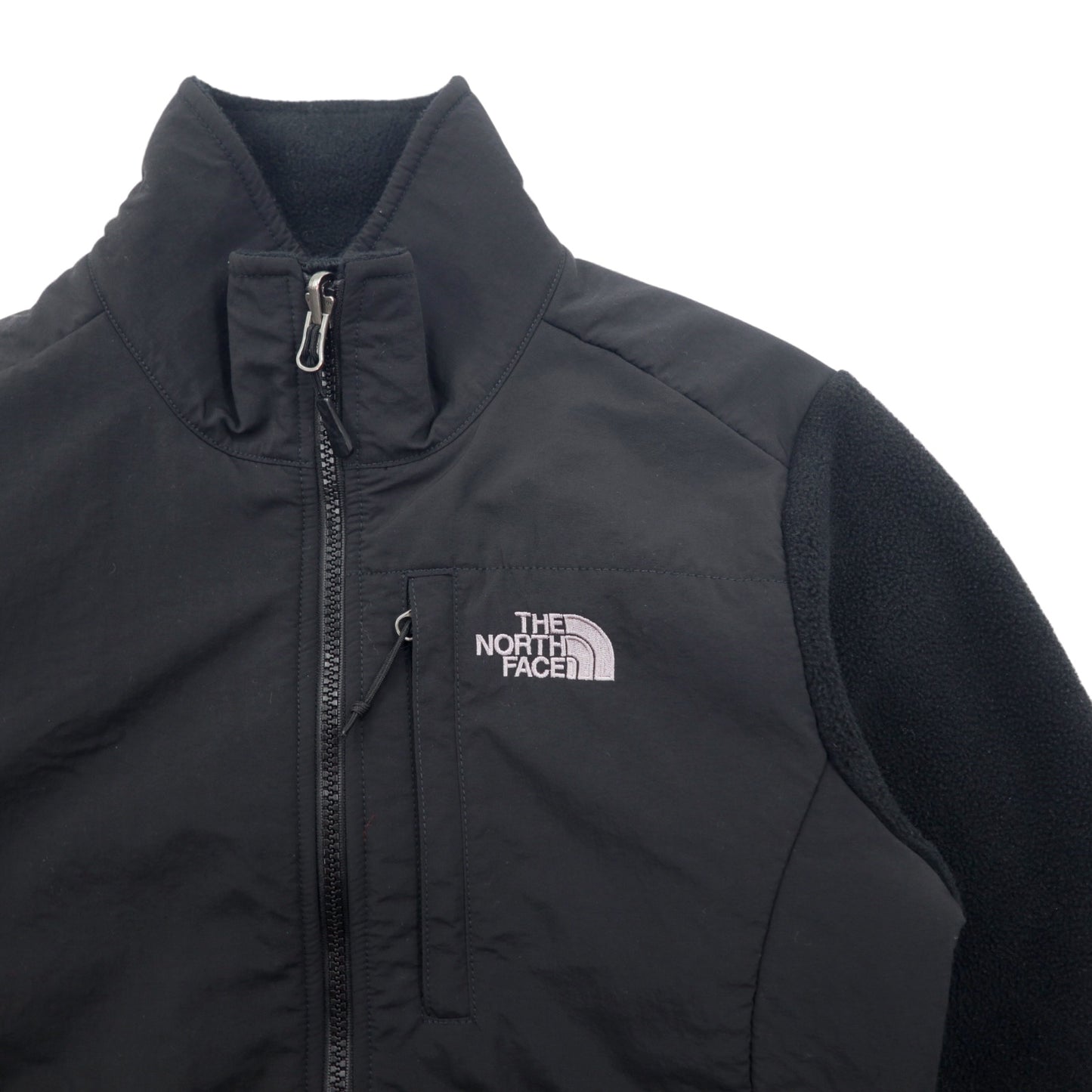 THE NORTH FACE デナリジャケット POLARTEC ポーラテック フリースジャケット S ブラック ポリエステル ドローコード