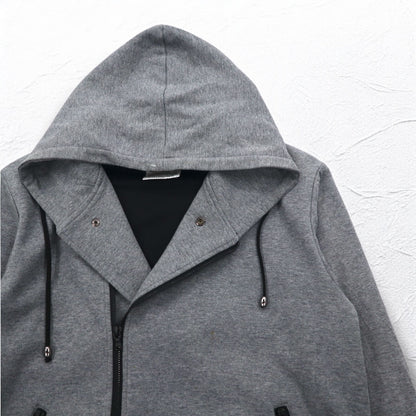 KATHARINE HAMNETT LONDON Double Zip Riders Parka L Grey