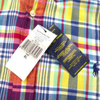 RALPH LAUREN インディアン マドラス Indiam Madras ボタンダウンシャツ XL マルチカラー チェック コットン スモールポニー刺繍 未使用品