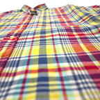 RALPH LAUREN インディアン マドラス Indiam Madras ボタンダウンシャツ XL マルチカラー チェック コットン スモールポニー刺繍 未使用品