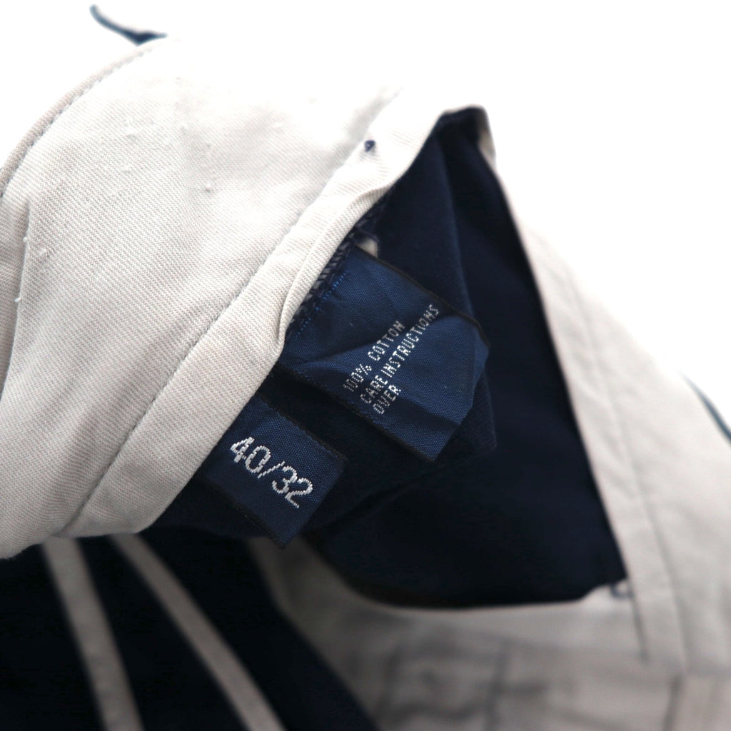 Polo Ralph Lauren 90年代  ポロチノ ２タック ワイド チノパンツ XL ネイビー ANDREW PANT