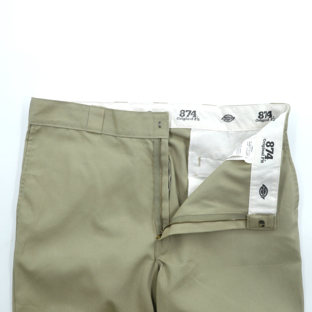 Dickies 874 オリジナルフィット チノパンツ ワークパンツ L ベージュ ポリエステル