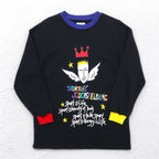 Castelbajac sport 90s character print sweatshirt M black cotton