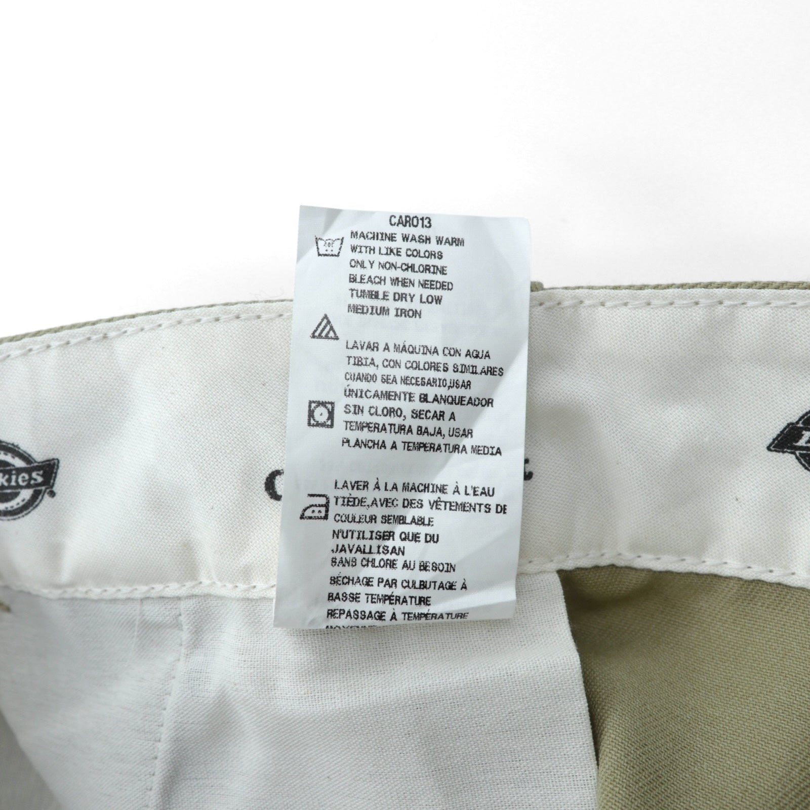 Dickies 874 オリジナルフィット チノパンツ ワークパンツ L ベージュ ポリエステル