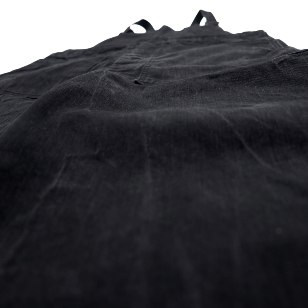 Sonic Lab (handled by nepenthes) Black Denim Overalls, S, Black Cotton, Made in Japan