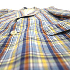 70s USA Vintage Jacket Freg's 2B テーラードジャケット M ブルー マドラス チェック