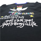 Castelbajac sport 90s character print sweatshirt M black cotton