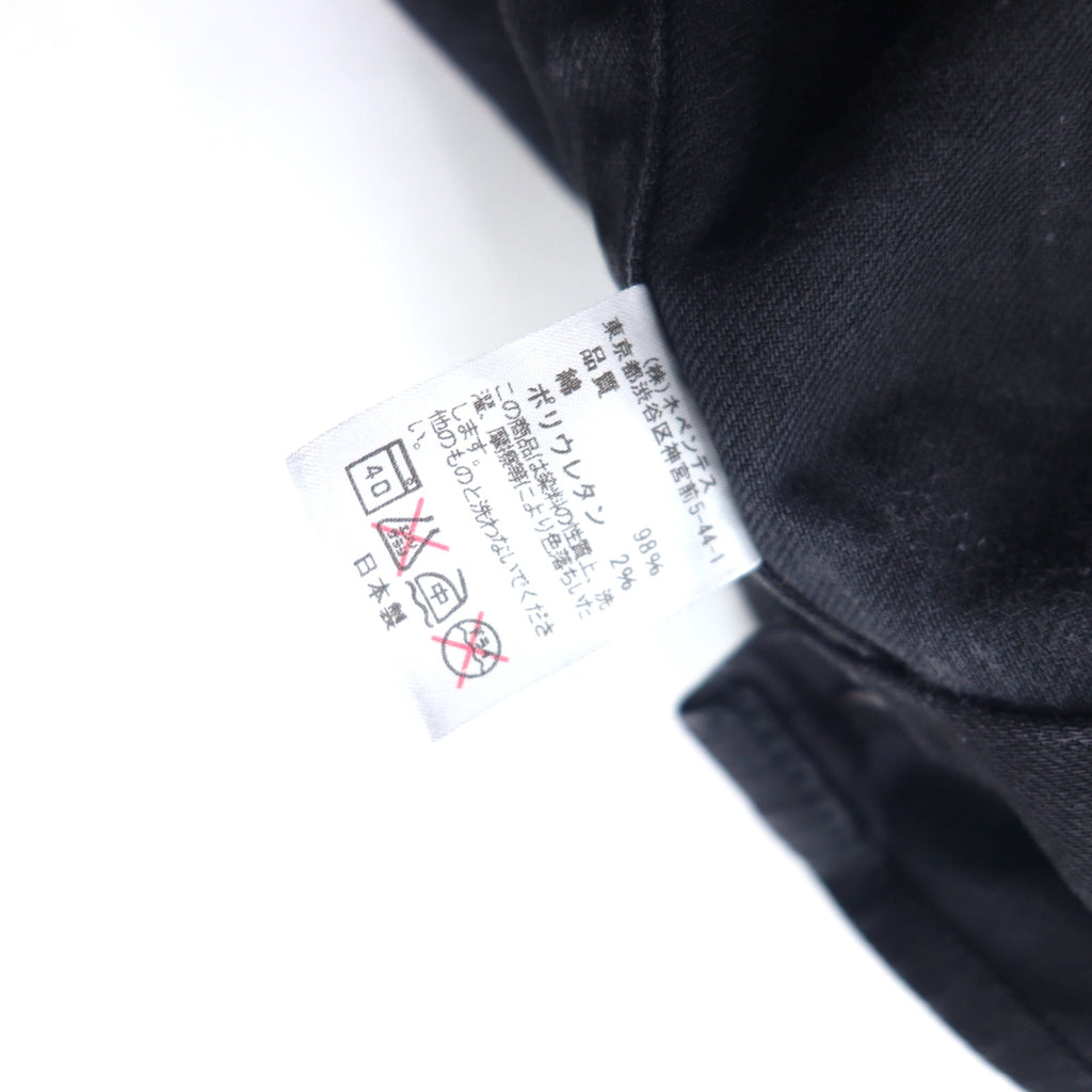 Sonic Lab (handled by nepenthes) Black Denim Overalls, S, Black Cotton, Made in Japan