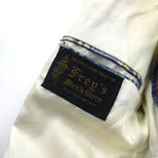 70s USA Vintage Jacket Freg's 2B テーラードジャケット M ブルー マドラス チェック
