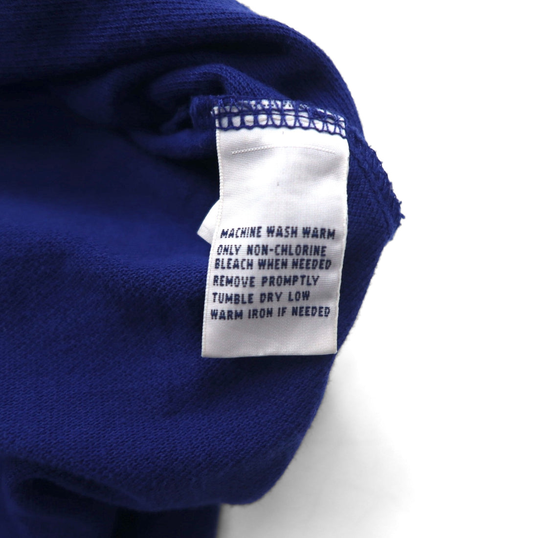 Polo by Ralph Lauren 90s SWEDEN Big Pony Embroidered Polo Shirt L Blue Cotton Pique Numbering CUSTOM FIT