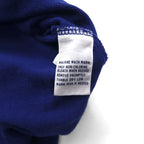 Polo by Ralph Lauren 90s SWEDEN Big Pony Embroidered Polo Shirt L Blue Cotton Pique Numbering CUSTOM FIT