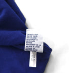 Polo by Ralph Lauren 90s SWEDEN Big Pony Embroidered Polo Shirt L Blue Cotton Pique Numbering CUSTOM FIT